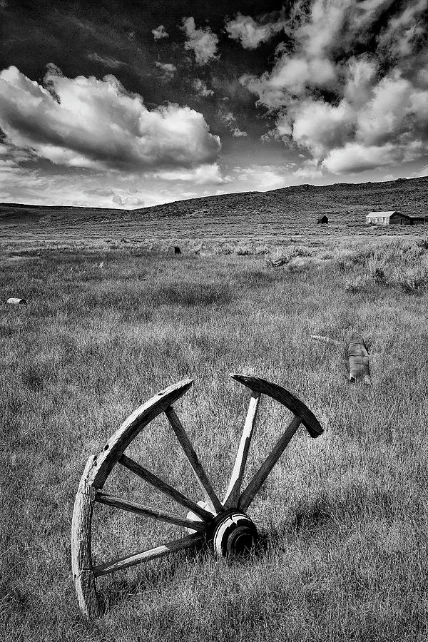 Bodie Ghost Town Wheel Photograph by Jon Glaser