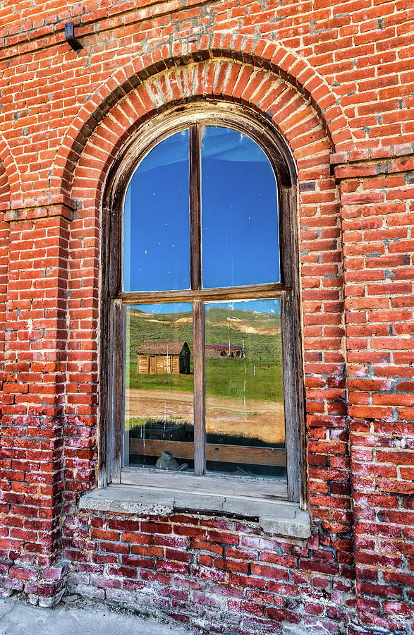 Bodie Ghost Town Window Reflections 84 Photograph by Dan Carmichael