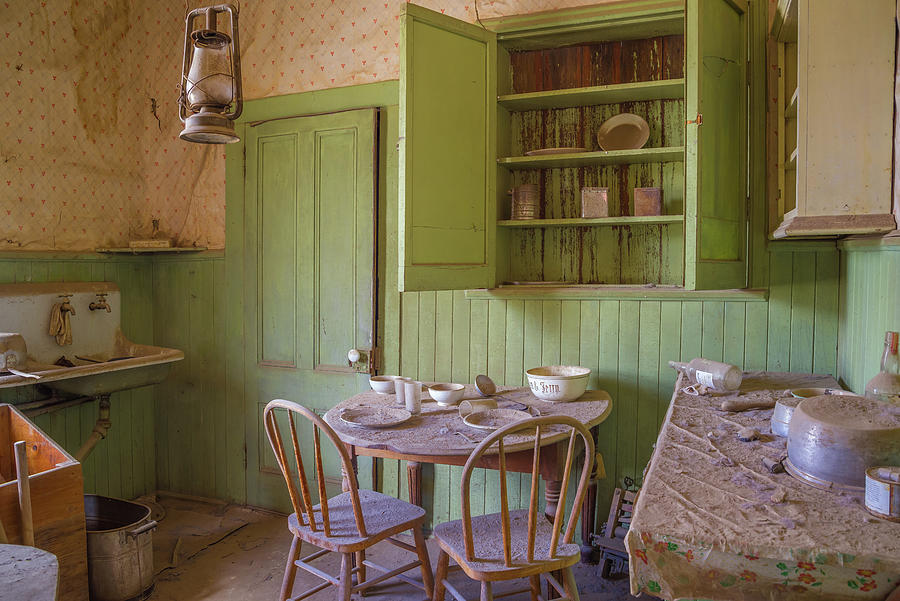 Bodie Historic State Park Green Kitchen Photograph by Scott McGuire