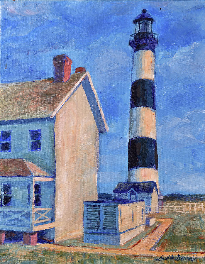 Bodie Island Light #2 Painting by David Dorrell