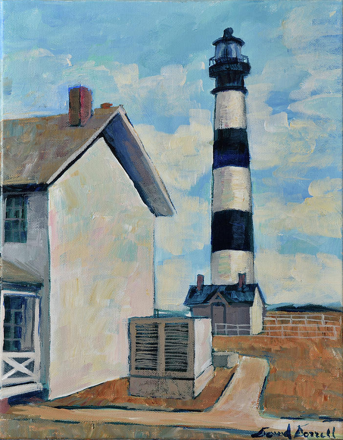 Bodie Island Light #3 Painting by David Dorrell