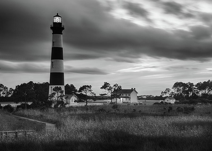 Bodie Island LIght at Sunset Photograph by Leah Palmer