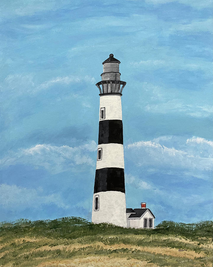 Bodie Island Lighthouse Painting By Atlanta Carrera Fine Art America   Bodie Island Lighthouse Atlanta Carrera 