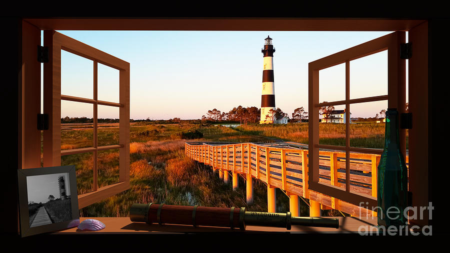 Bodie Island Lighthouse Digital Art by Tony Cooper