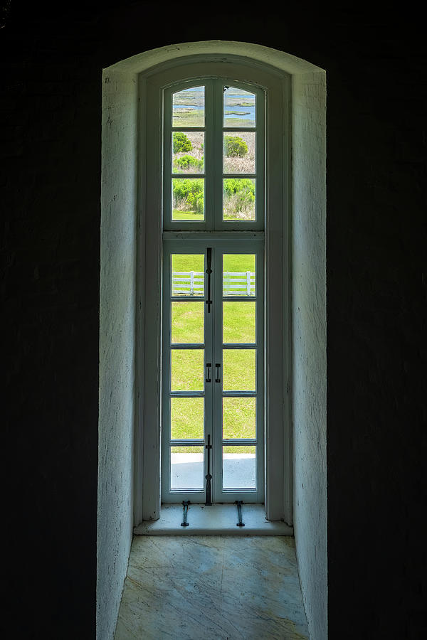 Bodie Island Lighthouse Window Photograph by Charles Hite