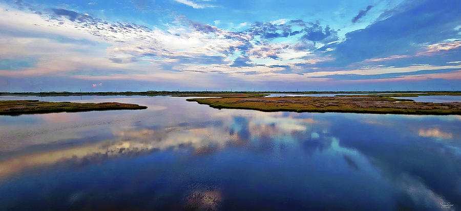 Nature Photograph - Bodie Island Reflections by Suzanne Stout