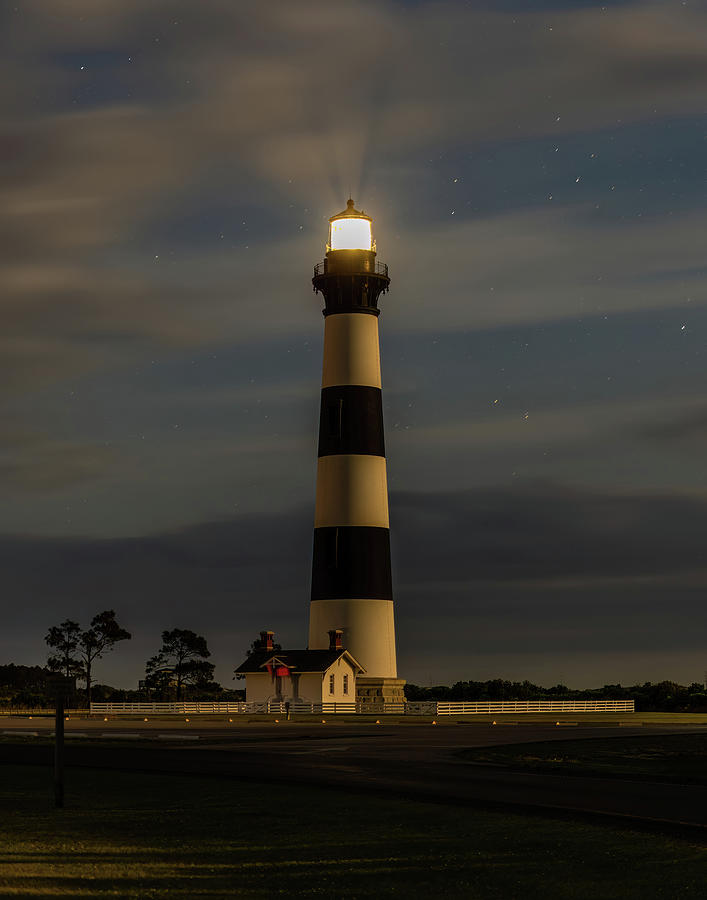 Bodie Light House at Night Photograph by Charles Hite