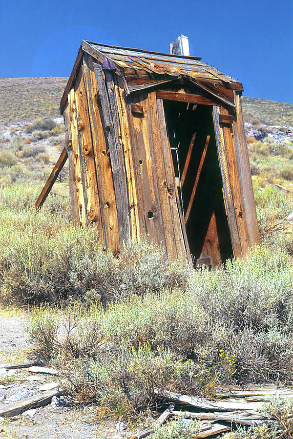 Bodie Outhouse Photograph by Jerry Griffin