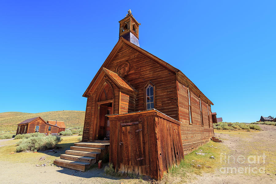Bodie Town Methodist Church Photograph by Benny Marty