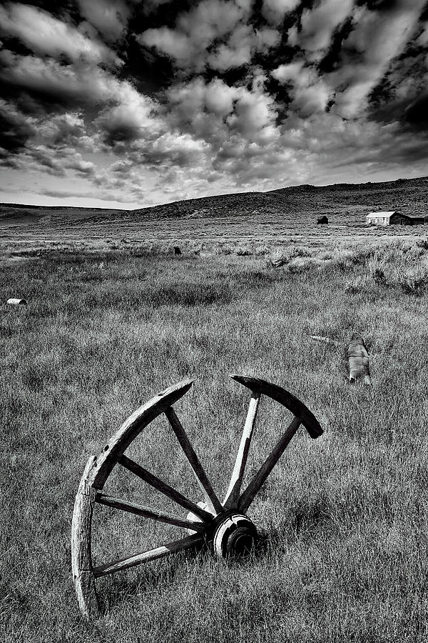 Bodie Wagon Wheel II Photograph by Jon Glaser