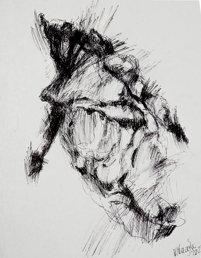  Body of a Woman 16 Drawing by Veronica Huacuja