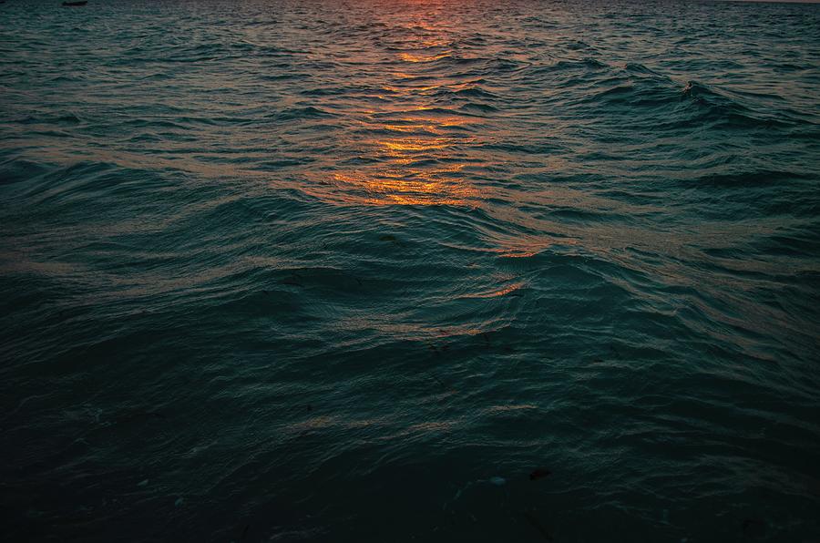 Baru Photograph - body of water during sunset - Baru Isla, Colombia by Julien
