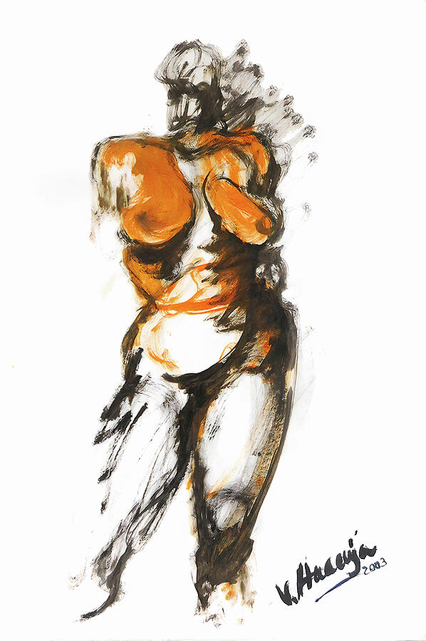 Body Study 64 Painting by Veronica Huacuja Body Study 64 Painting by Veronica Huacuja