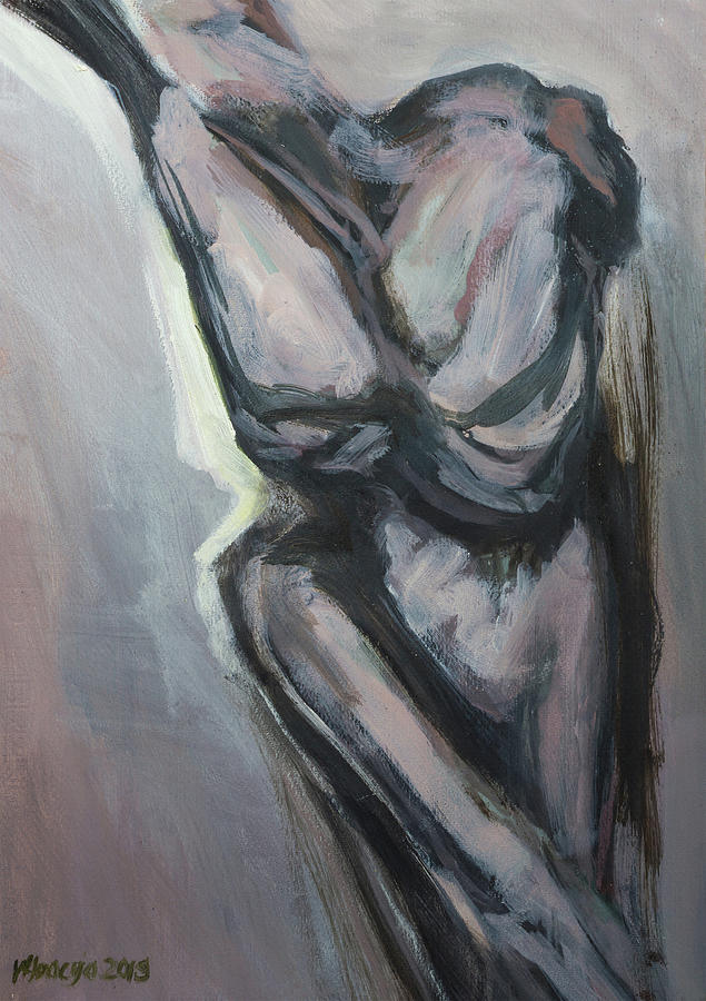 Body Study 68 Painting by Veronica Huacuja