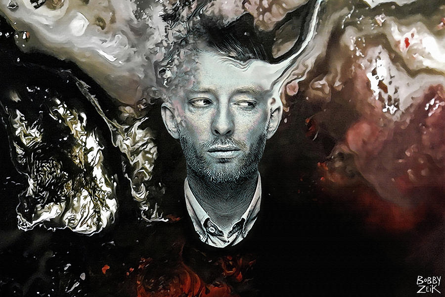Radiohead Painting - Bodysnatchers by Bobby Zeik