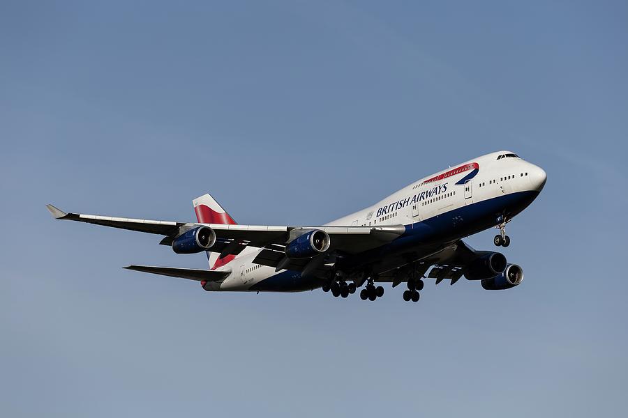 British Airways Photograph -  Boeing 747-436 British Airways by David Pyatt