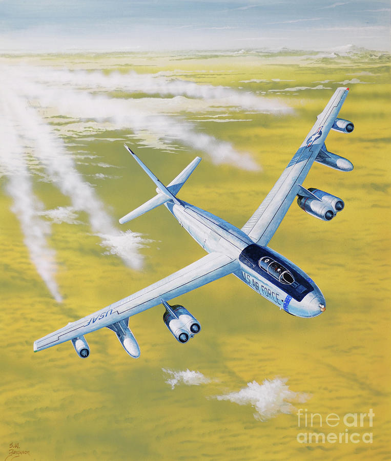 Boeing B-47E Stratojet Painting by Steve Ferguson
