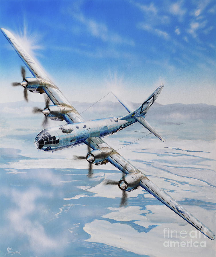 Boeing B-50 Superfortress Painting by Steve Ferguson
