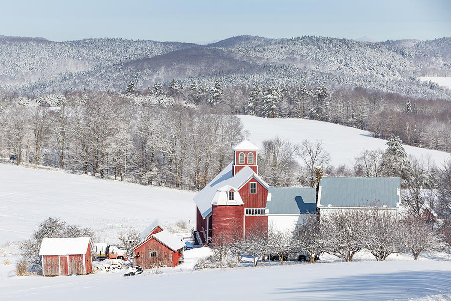 Bogie Mtn Farm - Winter Photograph by Tim Kirchoff