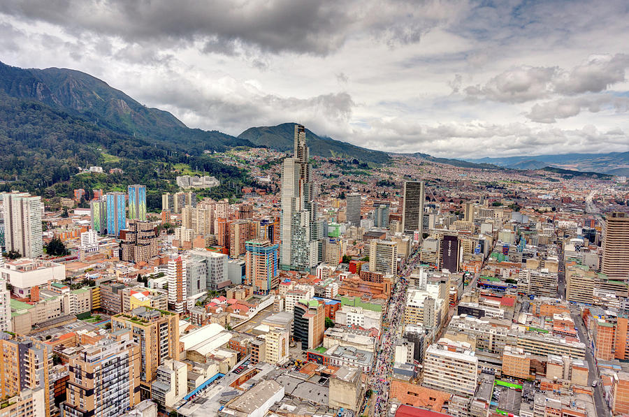 Bogota cityscape from Torre Colpatria, Colombia Photograph ...