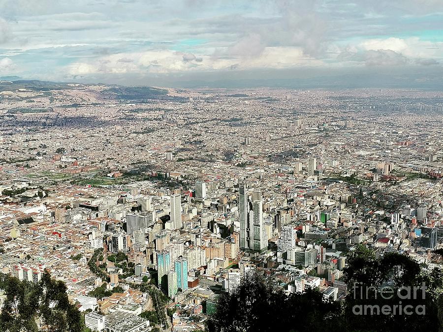 View on Bogota from Monserrat  Photograph by Natalia Wallwork