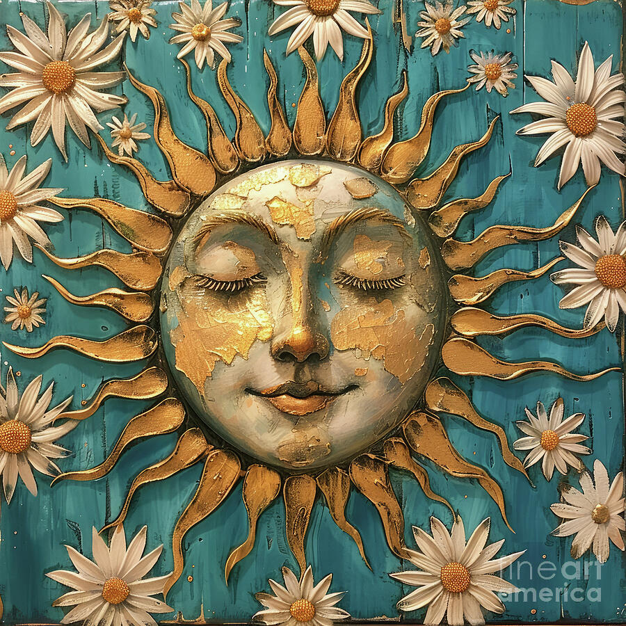 Boho Sunshine Painting by Tina LeCour