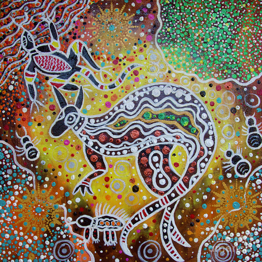 Bohra The Kangaroo 3 Painting By Cynthia Farr 