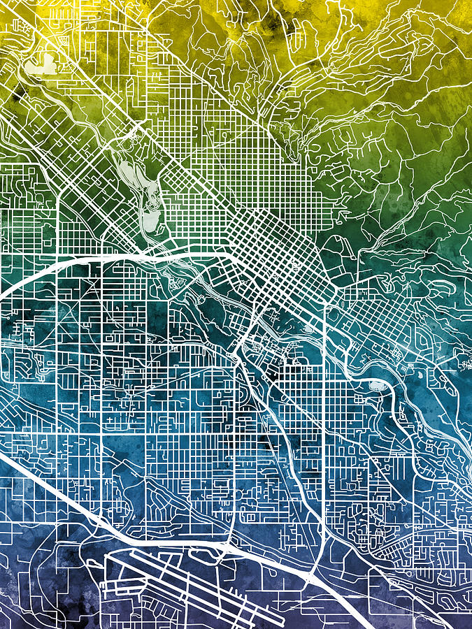 Boise Idaho City Street Map #58 Digital Art by Michael Tompsett - Fine ...