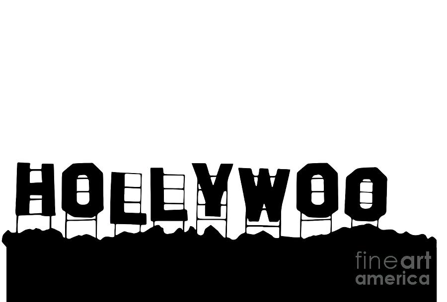 Bojack Horseman Dark Hollywoo Sign Painting by Turner Fox | Pixels