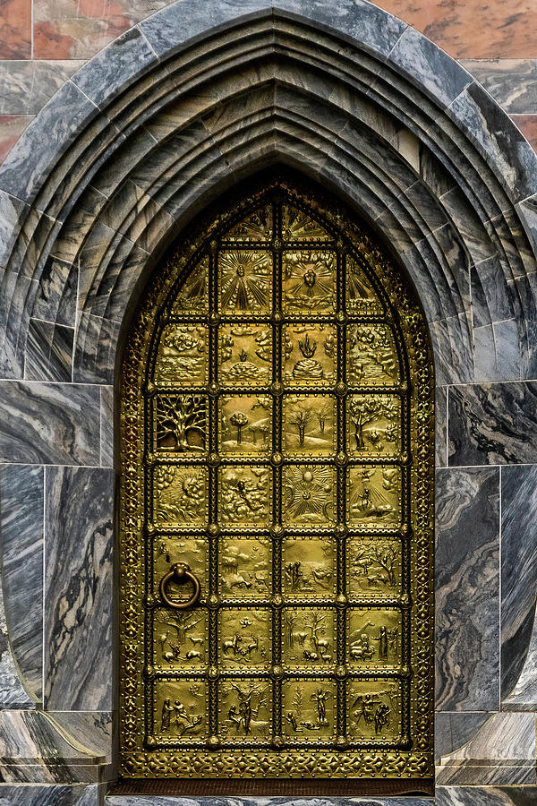 Bok Tower Door Brass Panels Photograph by Bradford Martin