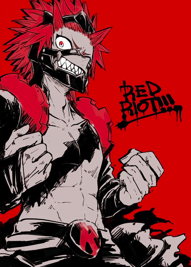 Boku no Hero Academia Red Riot Poster tumblr Painting by Kimberly Jones ...