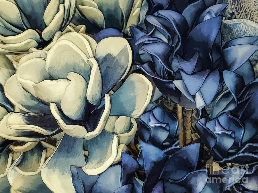 Bold and Beautiful Blue Floral Digital Art by Susan Vineyard
