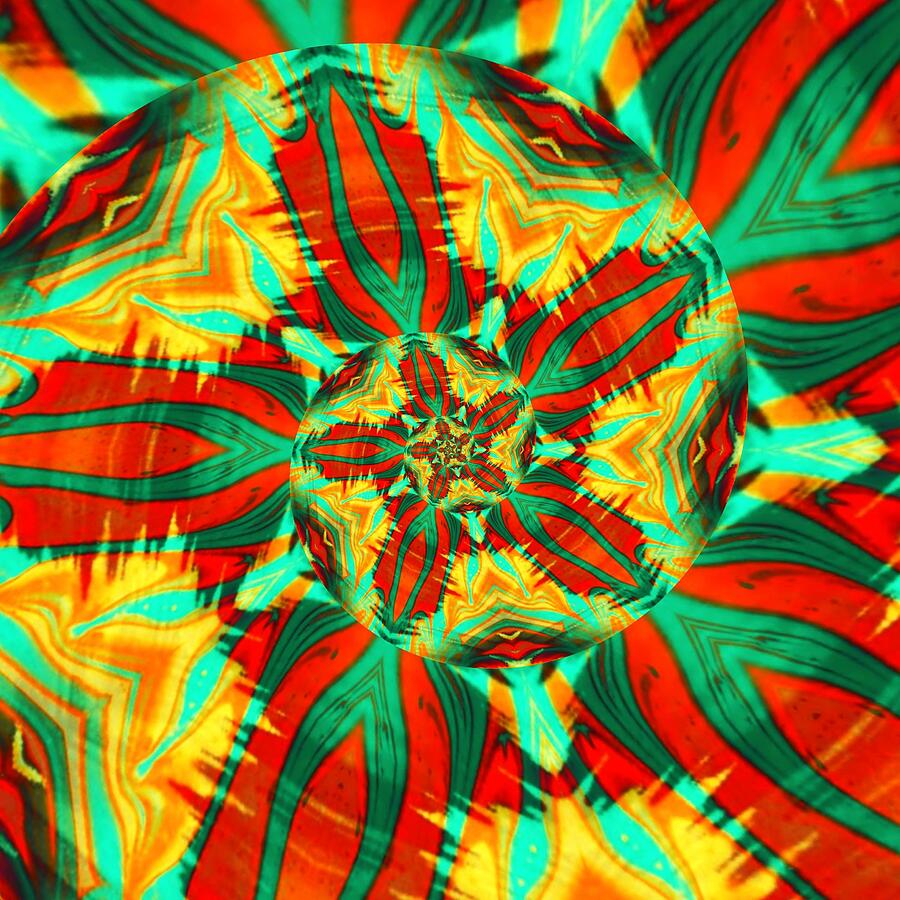 Bold colors spiral Digital Art by Laura Vanatka - Fine Art America