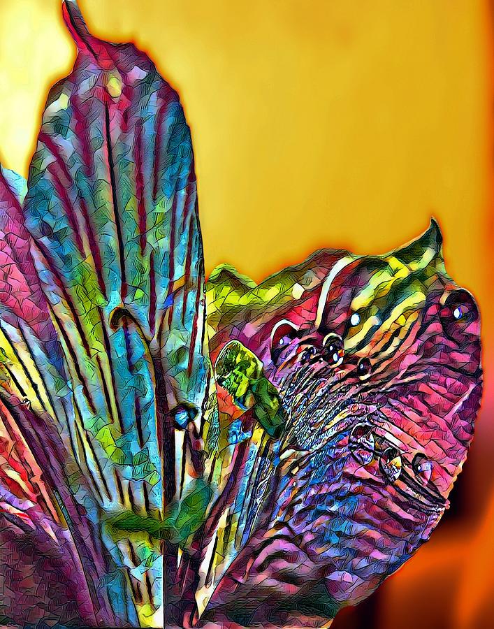 Bold Dew Flower Mixed Media by CG Abrams - Fine Art America