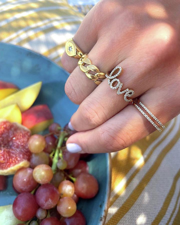 Bold gold rings and diamonds. Jewelry by Slate and Tell - Fine Art America