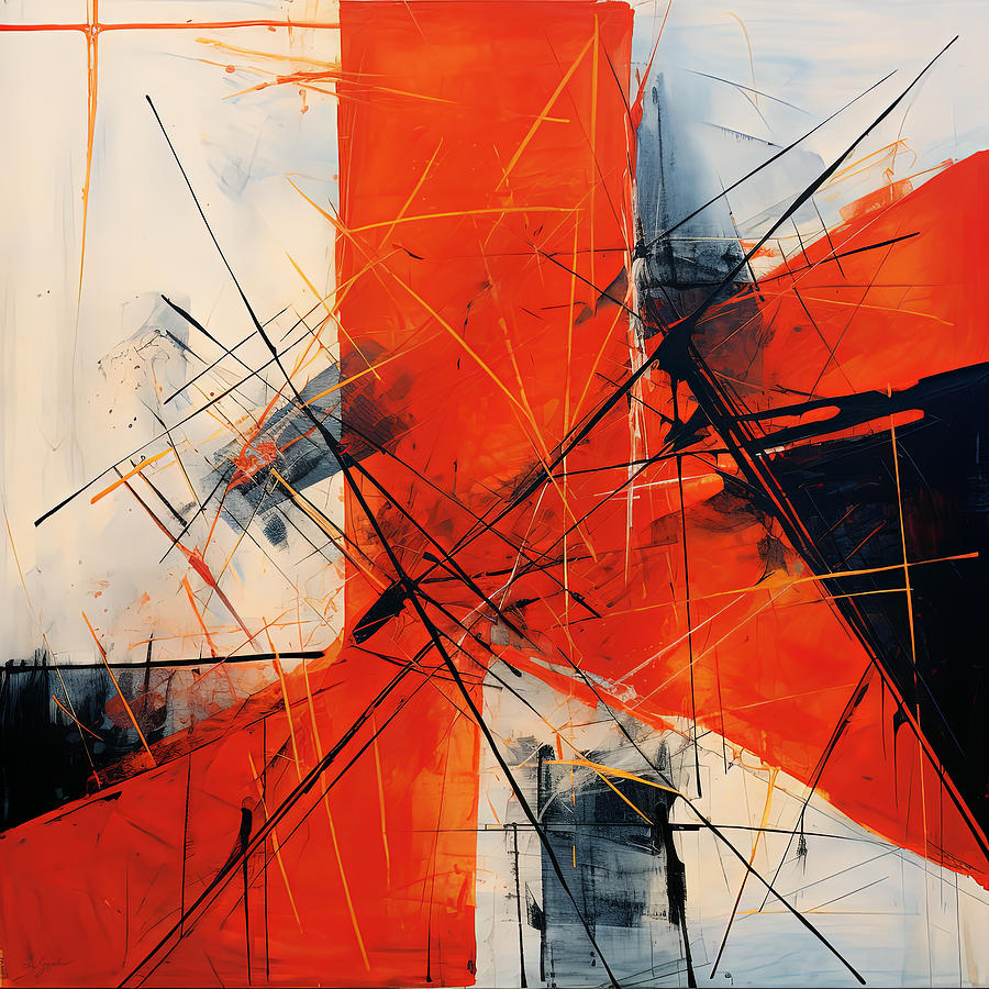 Bold Intersections Art Painting by Lourry Legarde
