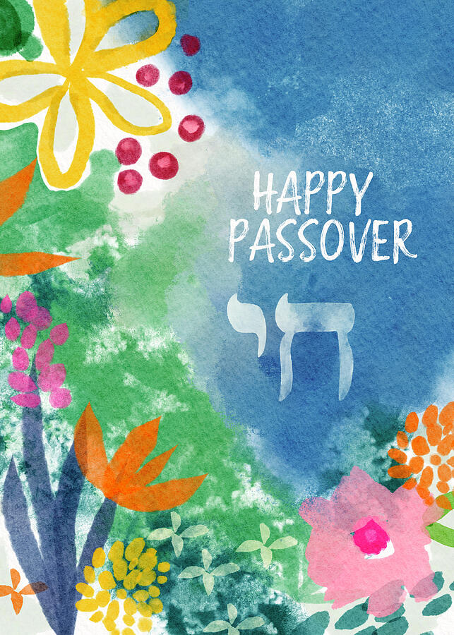 Flower Mixed Media - Bold Passover Garden- Art by Linda Woods by Linda Woods