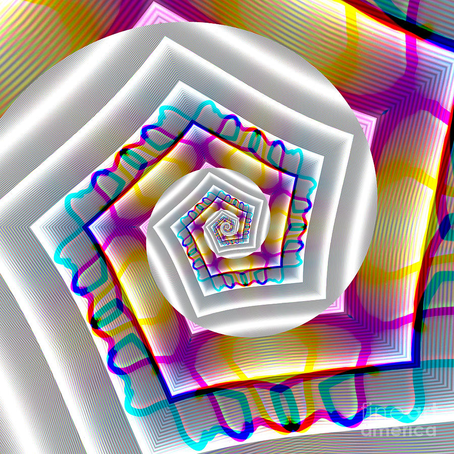 Bold Pentax Spiral Digital Art by Rachel Hannah