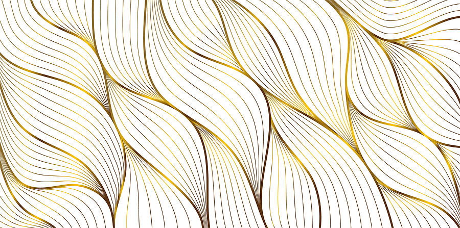 Bold Swirl Pattern Geometric Design White Painting by Tony Rubino