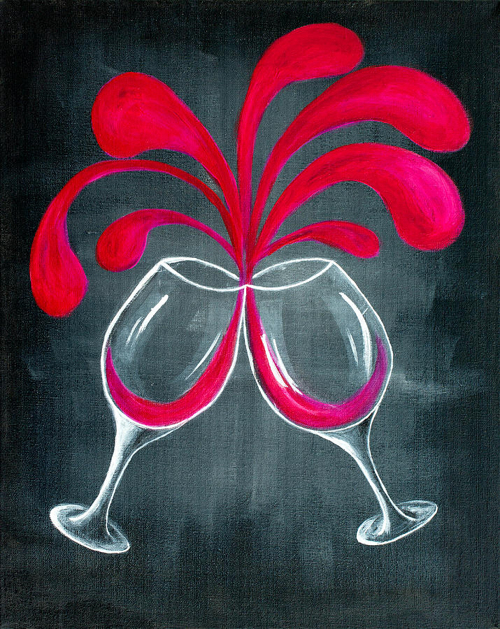 Wine Painting - Bolero by Iryna Goodall