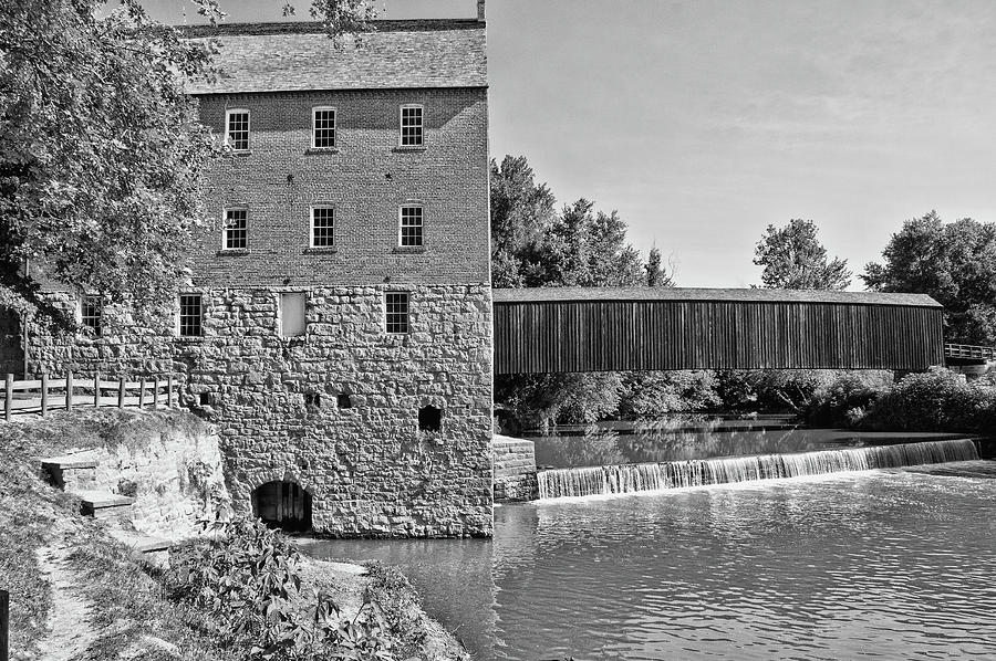Bollinger Mill Bw Photograph