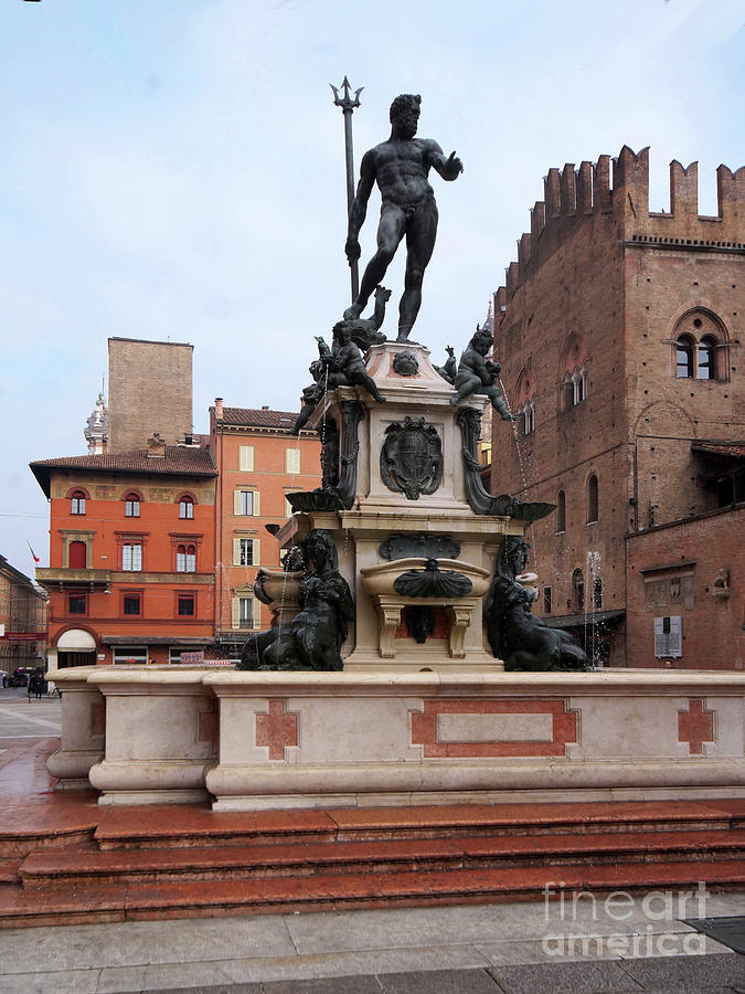 Bologna Fountain of Neptune 1 Photograph by Rudi Prott