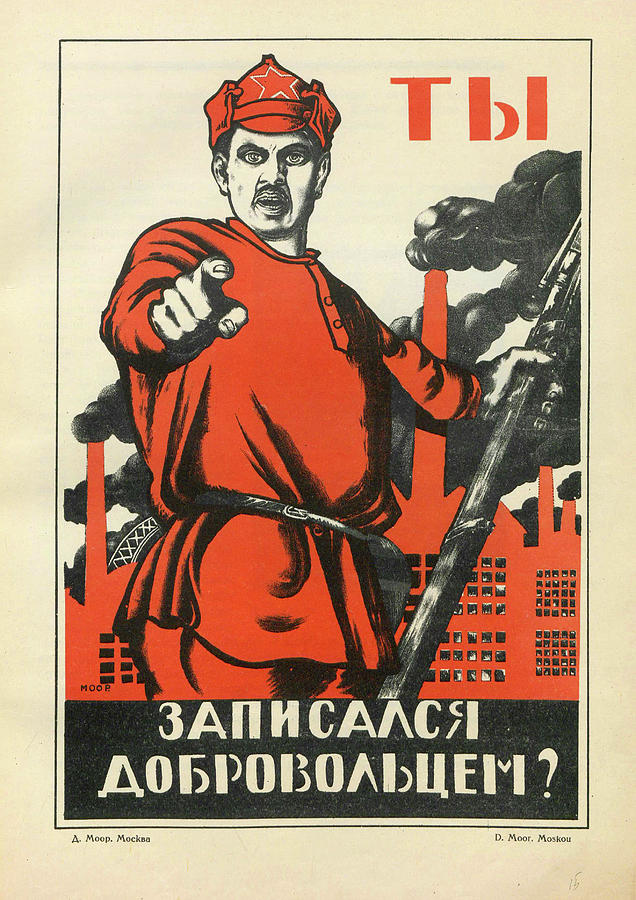 Bolshevik Poster - You, have you volunteered yet Photograph by Moor ...