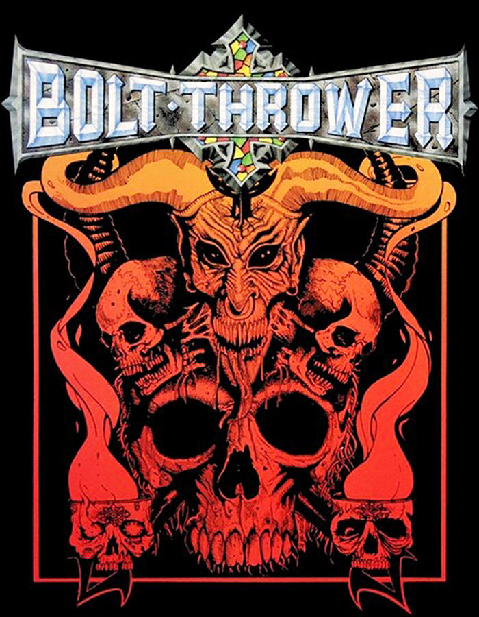 Vintage Drawing - Bolt Thrower Cenotaph Band Logo by Astri Rianvitrya