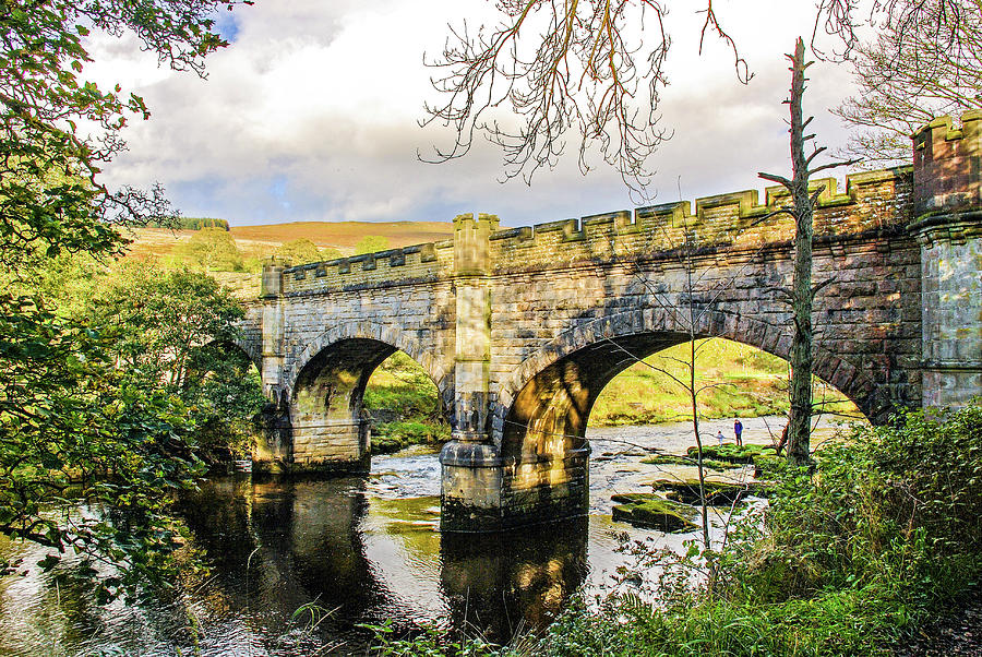 Bolton Abbey - Strid Wood Aquaduct Photograph by Les Hutton