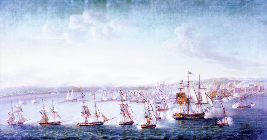 Bombardment Of Tripoli, 3 August 1804 Painting