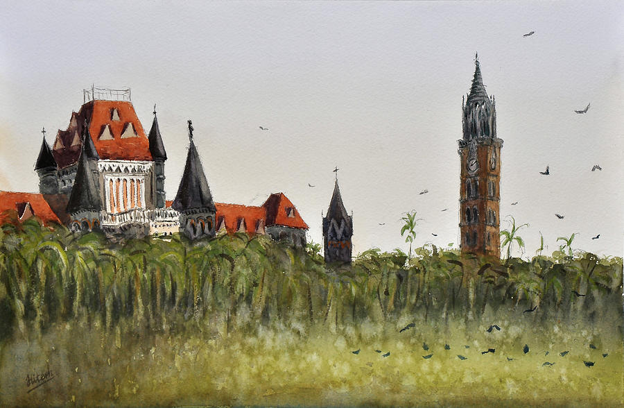 Bombay High Court Painting by Tesh Parekh