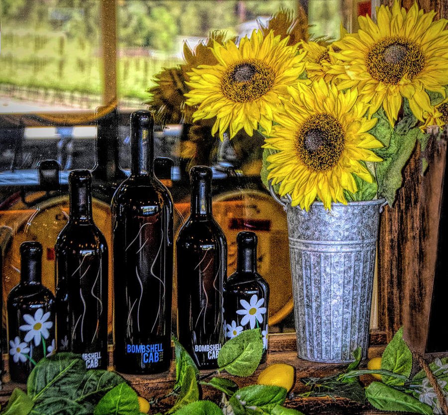 Bombshell Cab and Sunflowers Photograph by Floyd Snyder