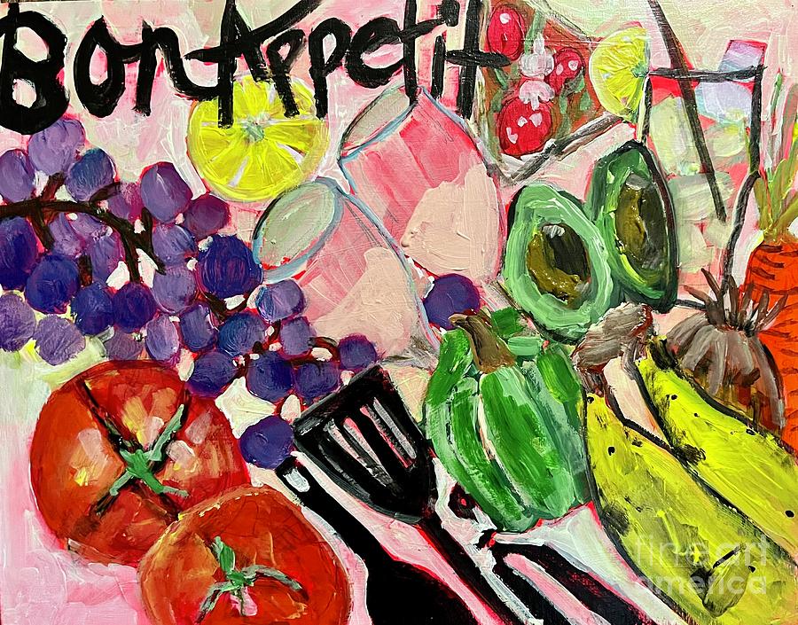 Bon Appetite  Painting by Sherry Harradence