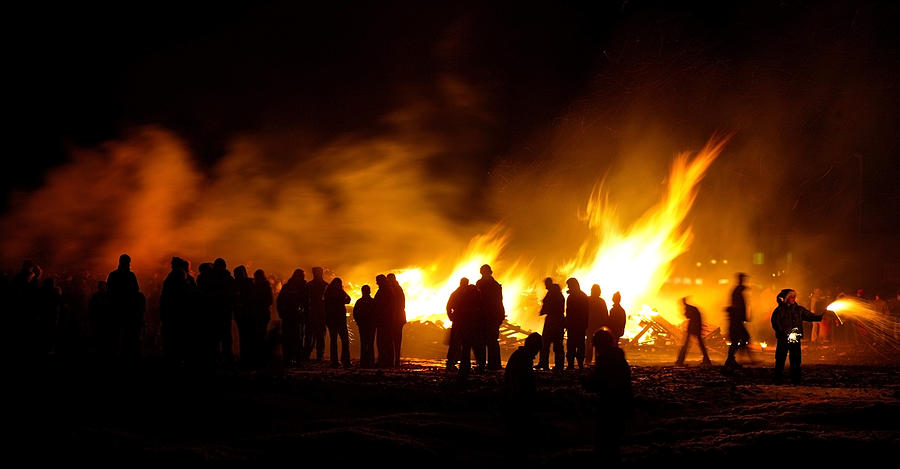 Bon Fire, New Year Celebration Photograph by Arctic-Images